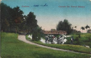 Craiova, Cascade din Parcul Bibescu, carte poștală
