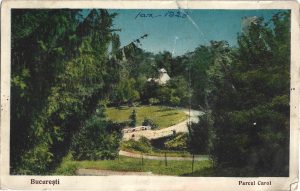 București, Parcul Carol, carte poștală