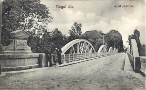 Târgul Jiu, Podul peste Jiu, carte poștală