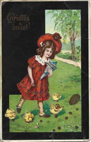 Christos a înviat, 1910, carte poștală
