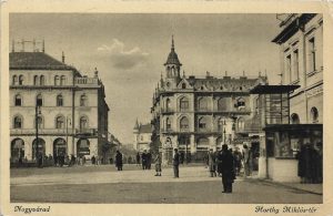 Nagyvárad, Horthy Miklós-tér, carte poștală, Oradea