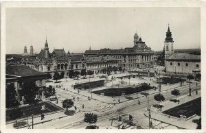 Nagyvárad, Szent László tér, carte poștală, Oradea