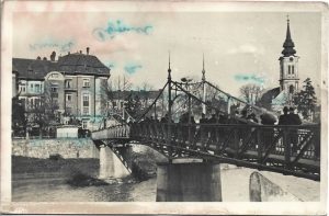 Nagyvárad, Körösparti részlet, carte poștală, Oradea