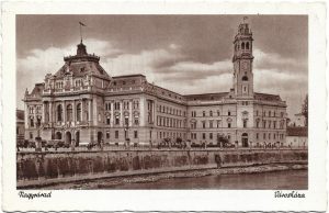 Nagyvárad, Városháza, carte poștală, Oradea