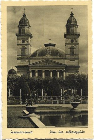Szatmárnémeti, Róm kat székesegyház, carte poștală, Satu Mare