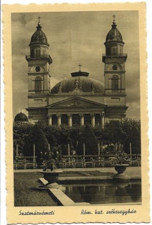 Szatmárnémeti, Róm kat székesegyház, carte poștală, Satu Mare