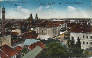 Szatmár-Németi látképe/Satu Mare, Vedere Generală, carte poștală