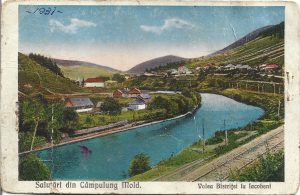 Salutări din Câmpulung Mold, Valea Bistriței la Iacobeni, carte poștală