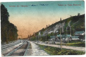 Salutări din Câmpina, Vedere pe Valea Prahovei, carte poștală