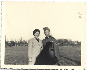 Militar german fotografiat la Ploiești, 1941
