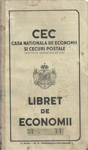 Libret de economii CEC, 1941