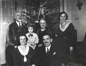 Fotografie cu pomul de Crăciun, România, 1932
