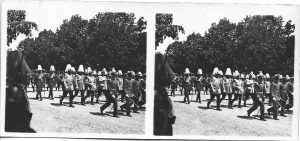 București, 10 Mai 1932, defilarea ofițerilor, fotografie pentru stereoscop
