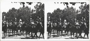 București, 10 Mai 1932, defilarea ofițerilor generali, fotografie pentru stereoscop