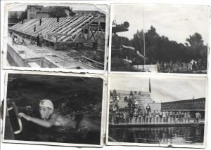 Ștrandul municipal Cluj, perioada interbelică, lot de 4 fotografii