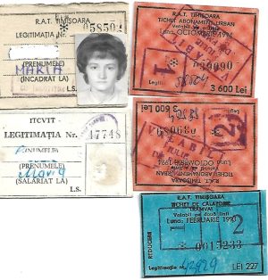 Abonamente și legitimații transport urban, 1993 și 1994, Timișoara