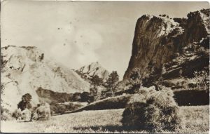 Munții Abrudului, Peisaj din Valea Aiudului, carte poștală, RPR