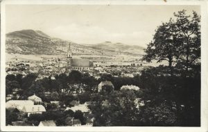 Bistrița, Vedere generală, carte poștală, RPR