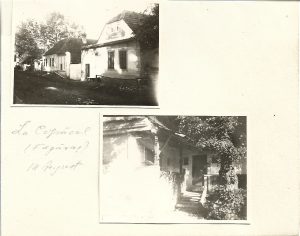 Case țărănești la Copăcel, Făgăraș, 1943, lot de 2 fotografii