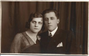 Pereche, studio Gâlmeanu, București, perioada interbelică