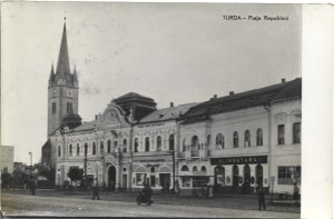 Turda, Piața Republicii, carte poștală, RPR