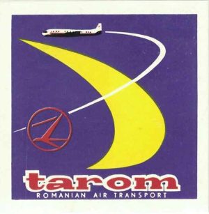 Etichetă TAROM România, perioada comunistă