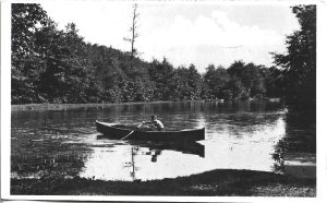 Rimamurány-Szalgótarjáni Vasmü R T - Rozsnyói üdülötelepe. Tavi részlet, carte poștală