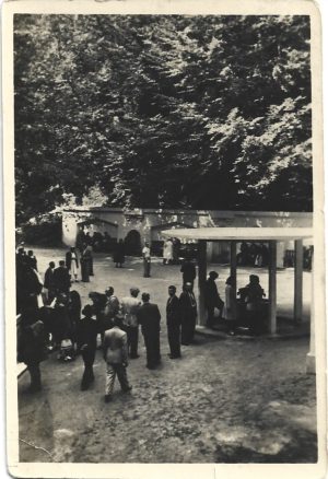 Olănești, Dimineața la izvor, carte poștală, RPR