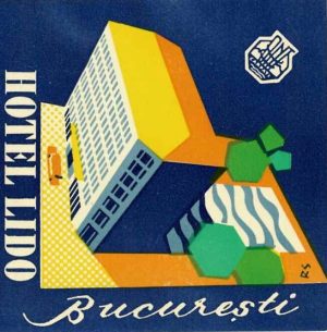 Etichetă Hotel Lido, ONT Carpați România, perioada comunistă