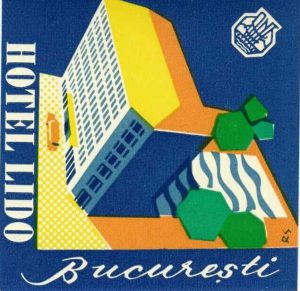 Etichetă Hotel Lido, ONT Carpați România, perioada comunistă