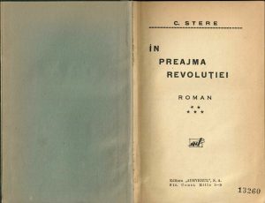 În preajma revoluției de Constantin Stere, volumul V, fără an, perioada interbelică