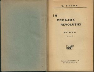 În preajma revoluției de Constantin Stere, volumul IV, fără an, perioada interbelică