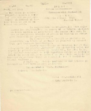 Tabel de rechiziție, Regimentul Pontonieri, 1941