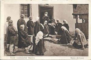 Taufe romänischer Bauern/Botez țărănesc, carte poștală