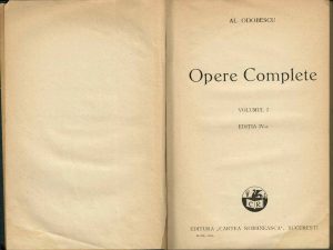 Alexandru Odobescu, Opere complete, volumul I, 1929