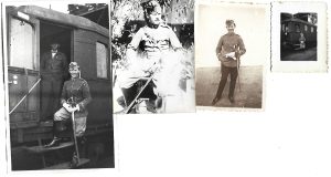 Militar maghiar cu sabie, 1935, Mátészalka, lot de 4 fotografii