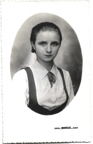 Portret de femeie, studio Bordan, Cluj, perioada interbelică