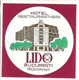Etichetă Hotel Restaurant Bar Lido, București, România, perioada comunistă