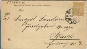 Scrisoare comercială Editura Könyves Kálmán, Budapesta, circulată Budapesta-Arad, 1909/Könyves Kálmán Műkiadó, Budapest, kereskedelmi levél futtot Budapest-Arad, 1909