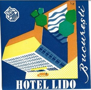 Etichetă Hotel Lido, ONT Carpați România, perioada comunistă
