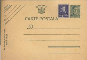 Tipizat carte poștală românească, perioada regalității