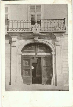 Eingang zur evang Lehrlingsherberge, Hermannstadt, carte poștală