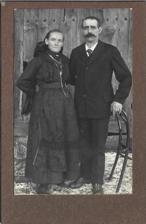Bărbat și femeie, fotografie cca fin de siècle
