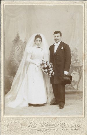 Mire și mireasă, studio Dittmar, München