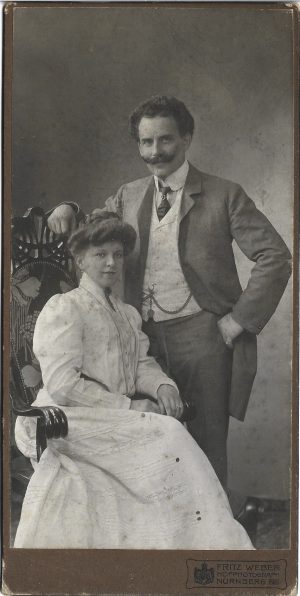 Bărbat și femeie, studio Fritz Weber, Nürnberg