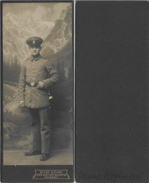 Militar german cu baionetă, studio Kurt Böhm, Passau