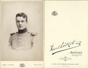 Ofițer german, studio Karl Lützel, München