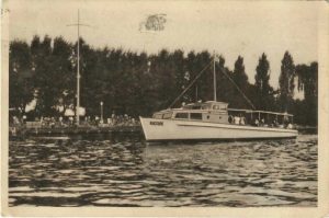 București, Lacul Herăstrău, carte poștală, RPR