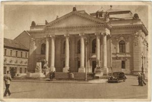 Oradea, Teatrul de stat, carte poștală, RPR