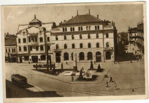 Oradea, Piața Stalin, carte poștală, RPR